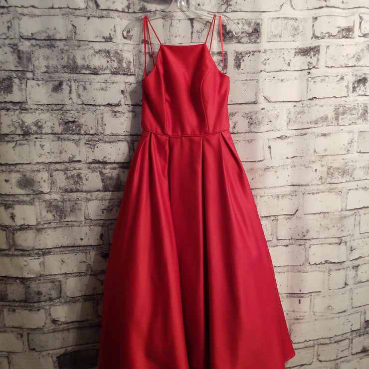 RED A LINE GOWN