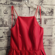 RED A LINE GOWN