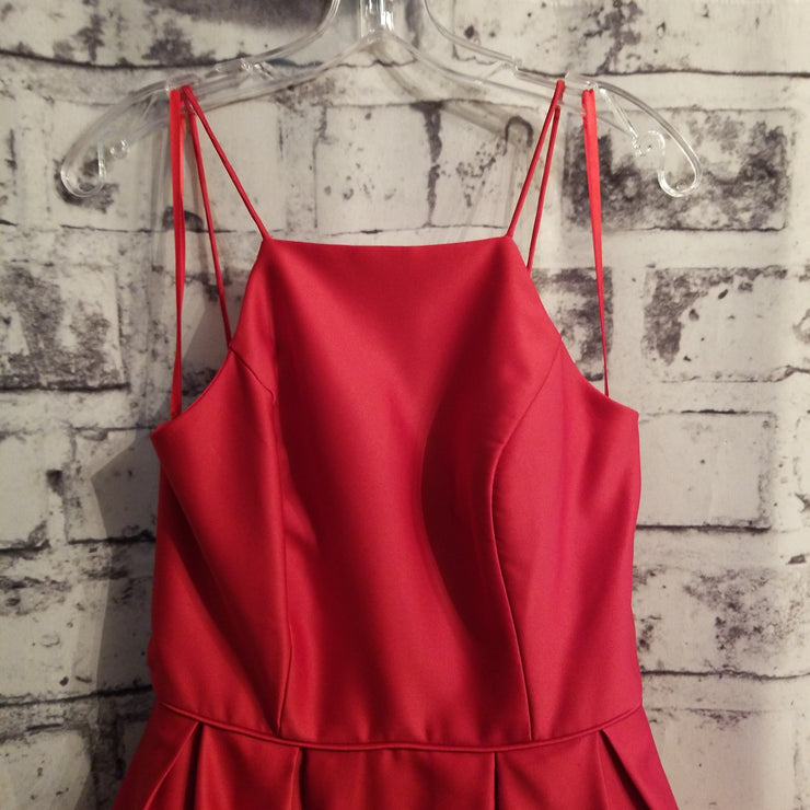 RED A LINE GOWN