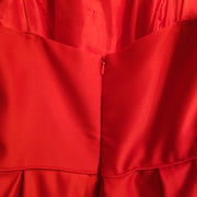 RED A LINE GOWN