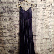 NAVY A LINE GOWN
