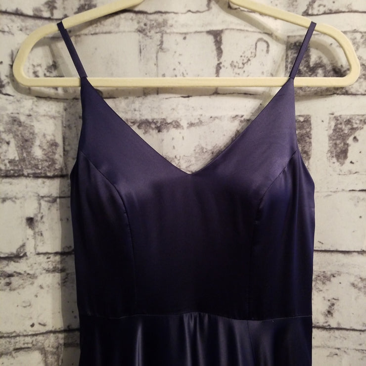 NAVY A LINE GOWN