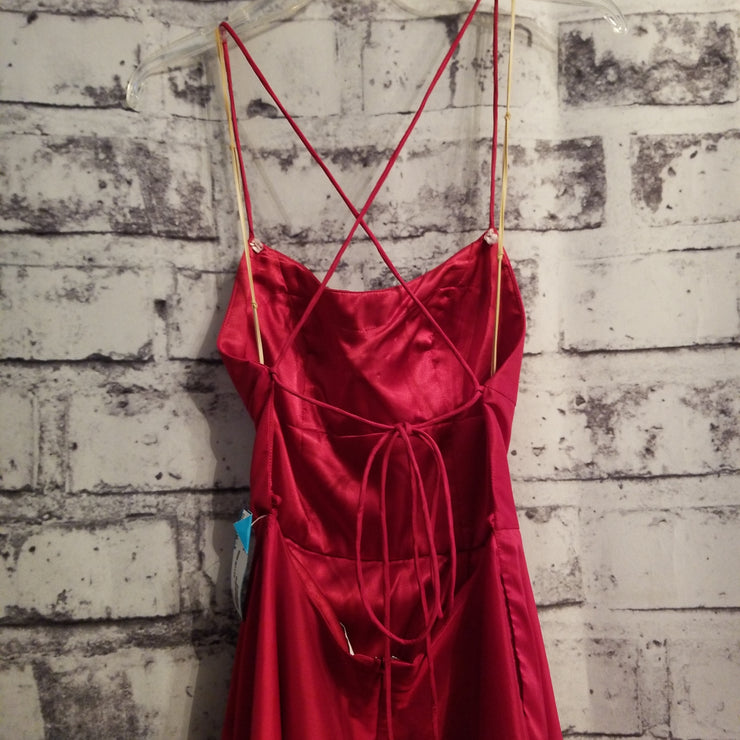 RED A LINE GOWN
