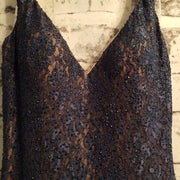 NAVY/SPARKLY LONG DRESS (NEW)