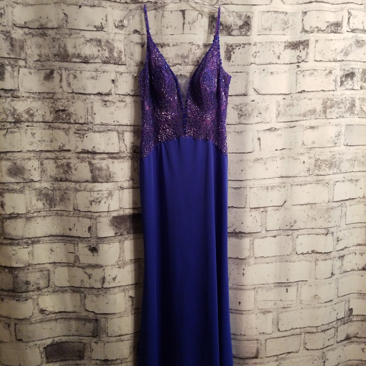 ROYAL BLUE LONG DRESS (NEW)