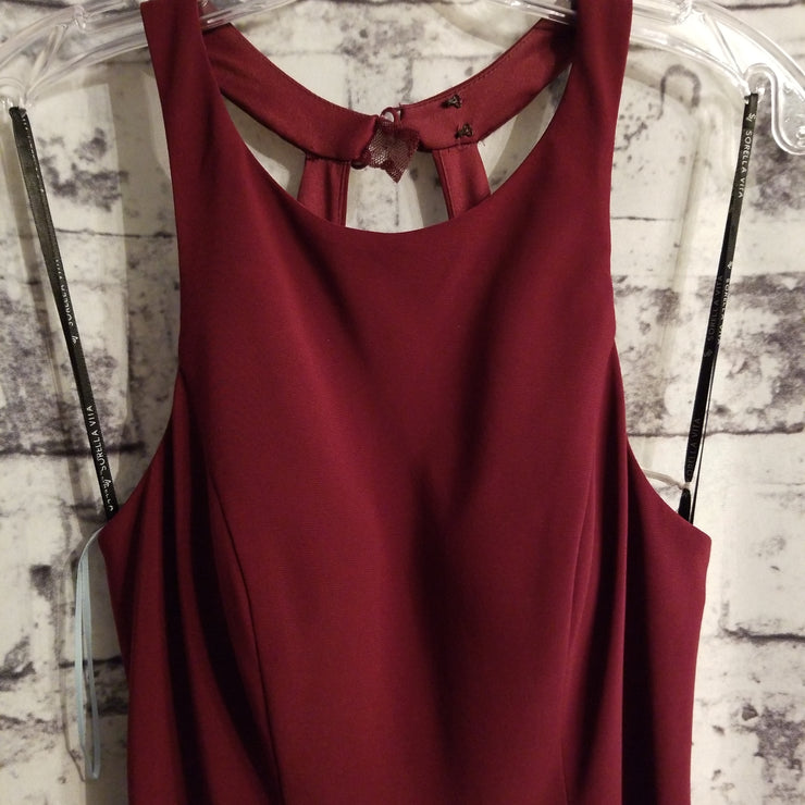 BURGUNDY LONG GOWN (NEW)