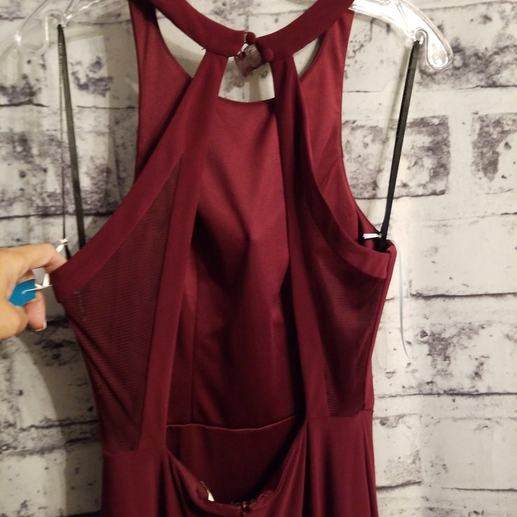 BURGUNDY LONG GOWN (NEW)