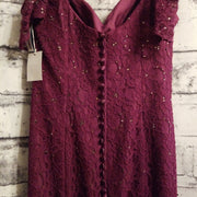 BURGUNDY LONG DRESS (NEW)