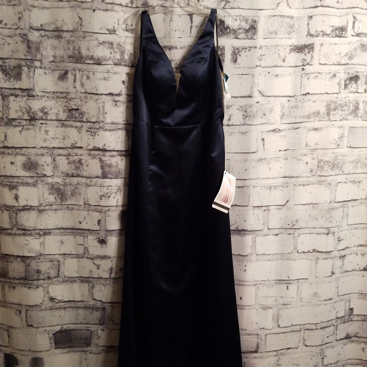NAVY A LINE GOWN