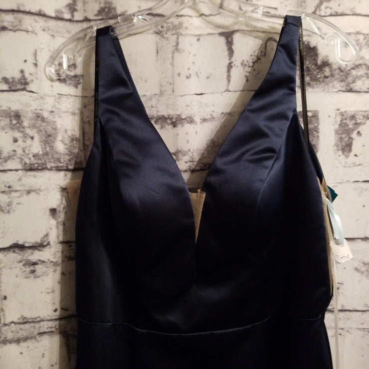 NAVY A LINE GOWN
