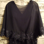 NAVY/FLORAL LONG GOWN