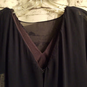 NAVY/FLORAL LONG GOWN