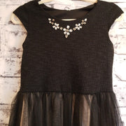 BLACK TAN SHORT DRESS