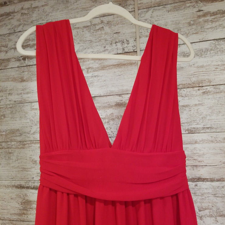 RED LONG EVENING GOWN