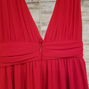 RED LONG EVENING GOWN
