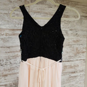 PINK/BLACK SHORT DRESS