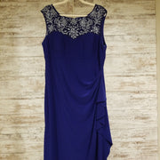 ROYAL BLUE LONG EVENING GOWN