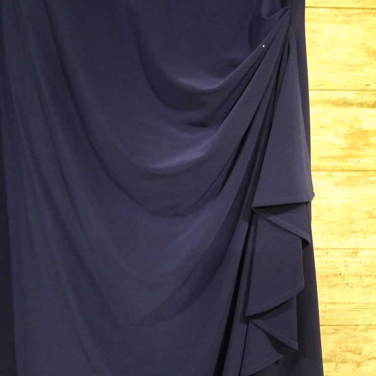 ROYAL BLUE LONG EVENING GOWN