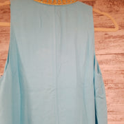 AQUA/GOLD SHORT DRESS (NEW)