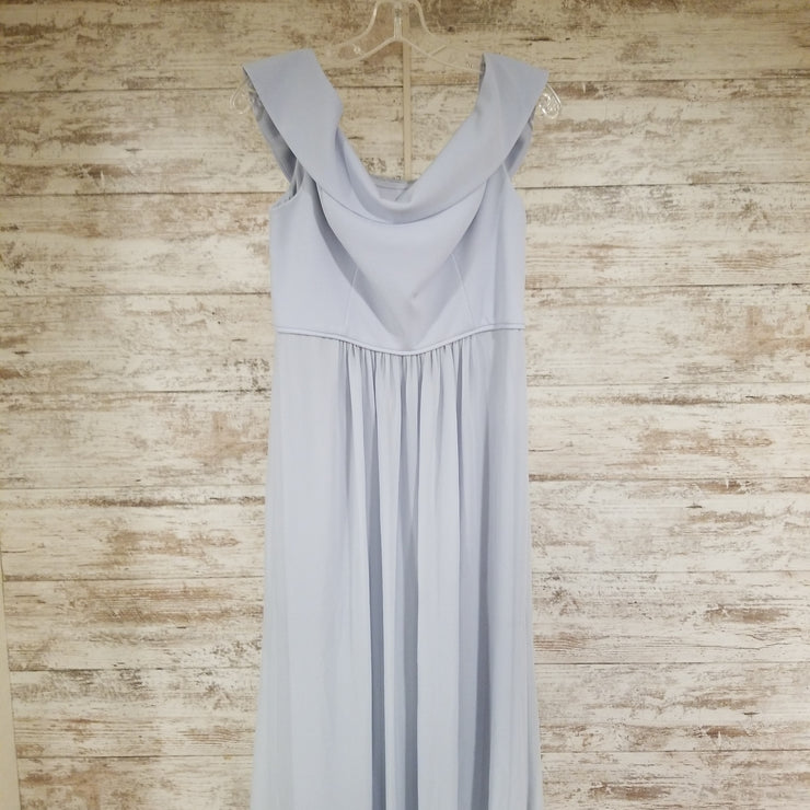 BLUE LONG EVENING GOWN