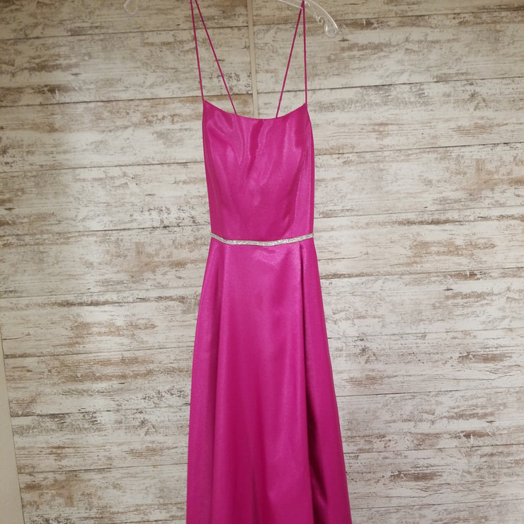 PINK A LINE GOWN