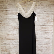 BLACK/WHITE LONG DRESS (NEW)