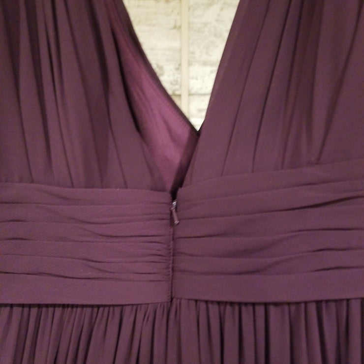 PURPLE LONG EVENING GOWN