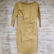 GOLD 100% THAI SILK DRESS $898