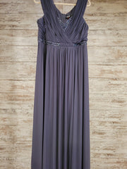 GRAY LONG EVENING GOWN