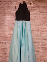 TURQUOISE/BLACK ALINE GOWN-NEW