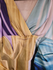 MULTICOLOR SILK TOP RET $198