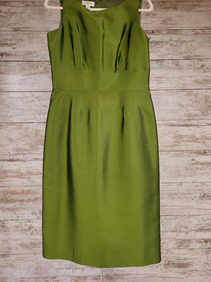 GREEN SILK SHORT DRESS $249