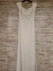 WHITE LONG EVENING GOWN (NEW)