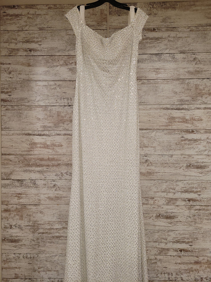 WHITE LONG EVENING GOWN (NEW)