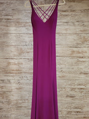 PURPLE LONG EVENING GOWN