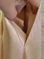PINK/GOLD SHIMMERY A LINE GOWN