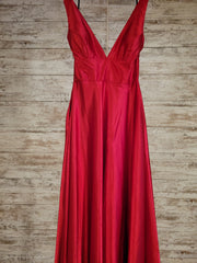 RED A LINE GOWN