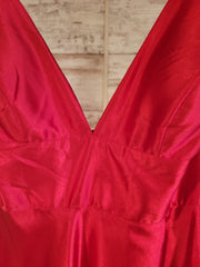 RED A LINE GOWN