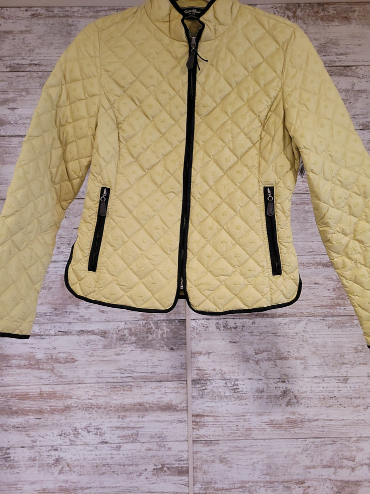 GREEN QUILTED DOWN JACKET