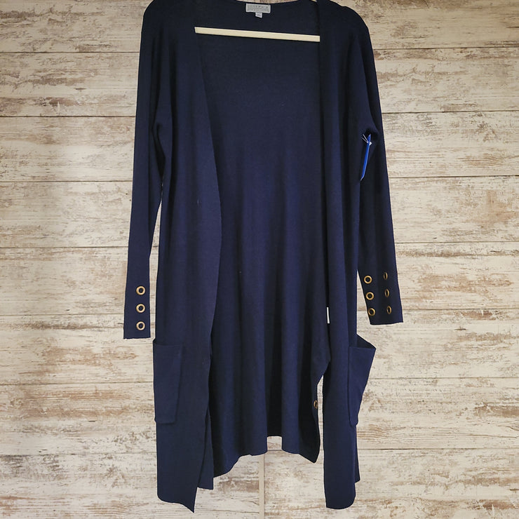 NAVY OPEN CARDIGAN