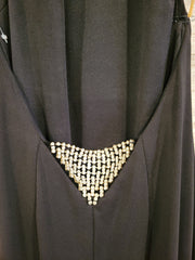 BLACK LONG EVENING GOWN