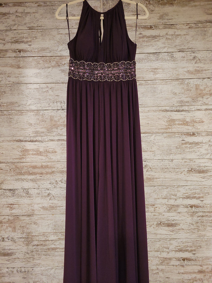 PURPLE LONG EVENING GOWN