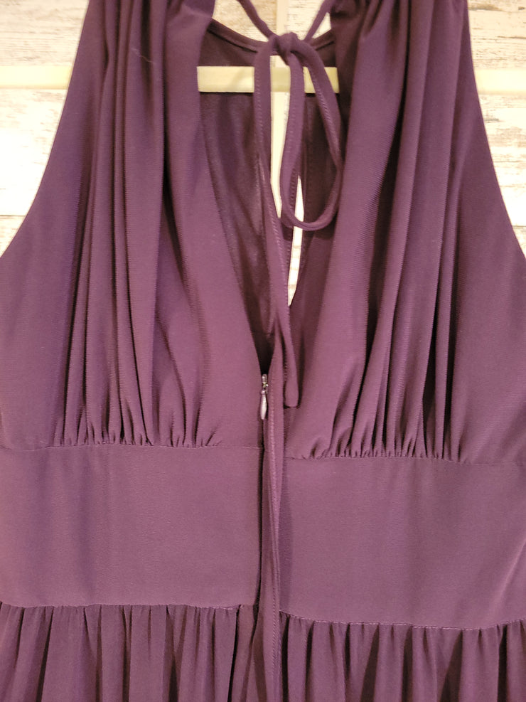 PURPLE LONG EVENING GOWN