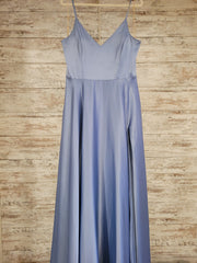 BLUE A LINE GOWN