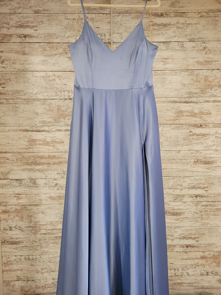 BLUE A LINE GOWN
