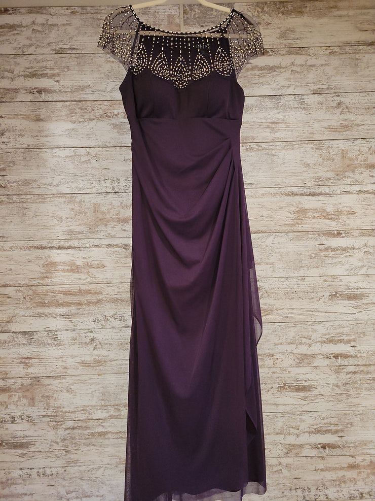PURPLE LONG EVENING GOWN