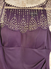 PURPLE LONG EVENING GOWN
