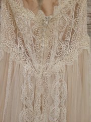 IVORY LACE WEDDING GOWN-$1395