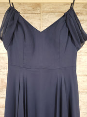 NAVY LONG EVENING GOWN