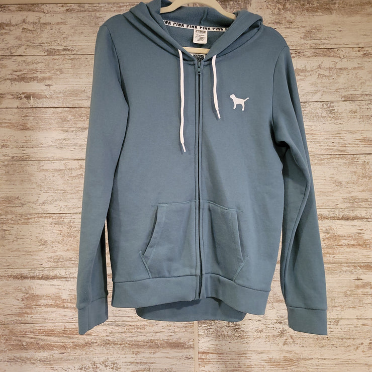 TEAL ZIP UP HOODIE